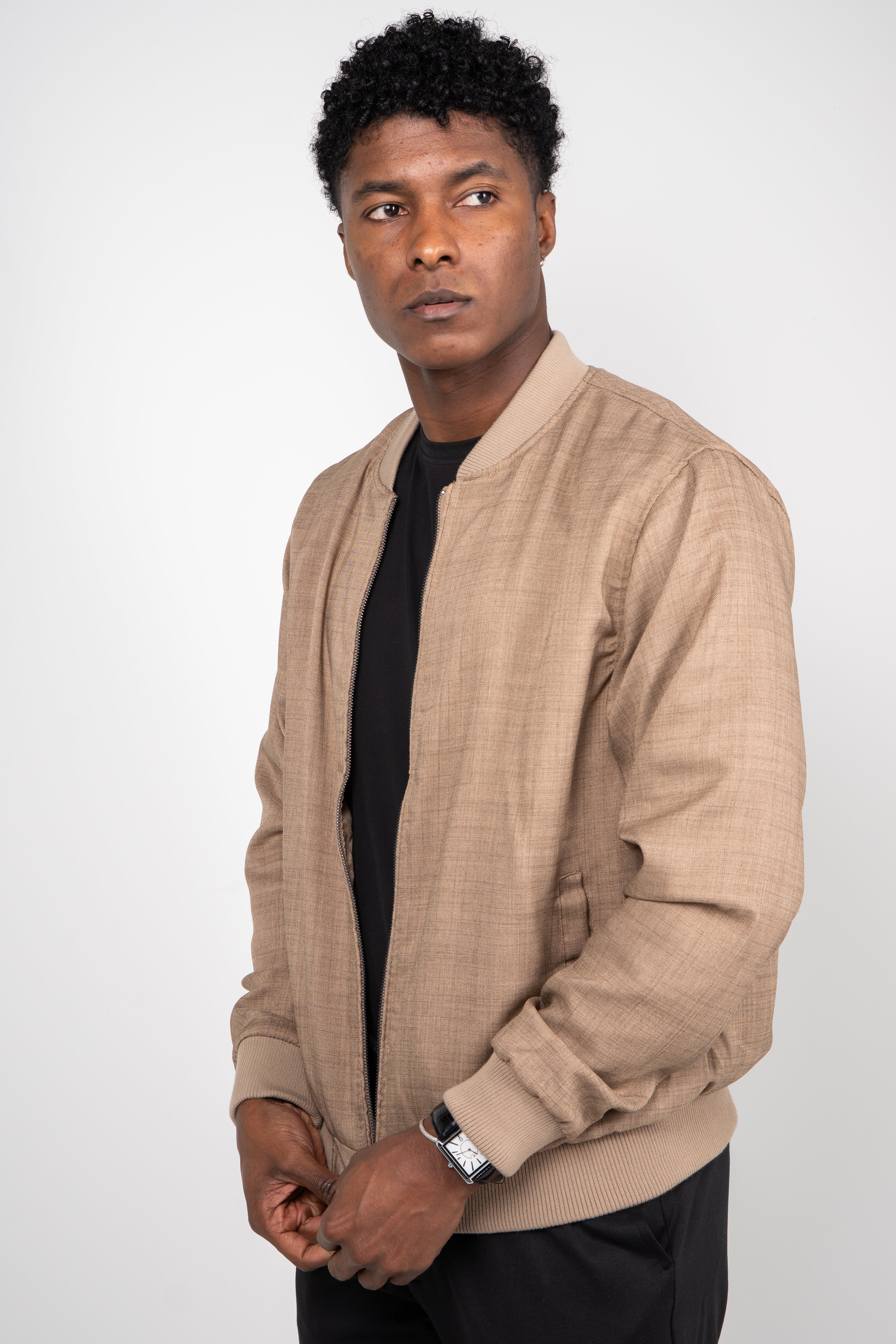 Jaqueta Masculina Bomber Linho