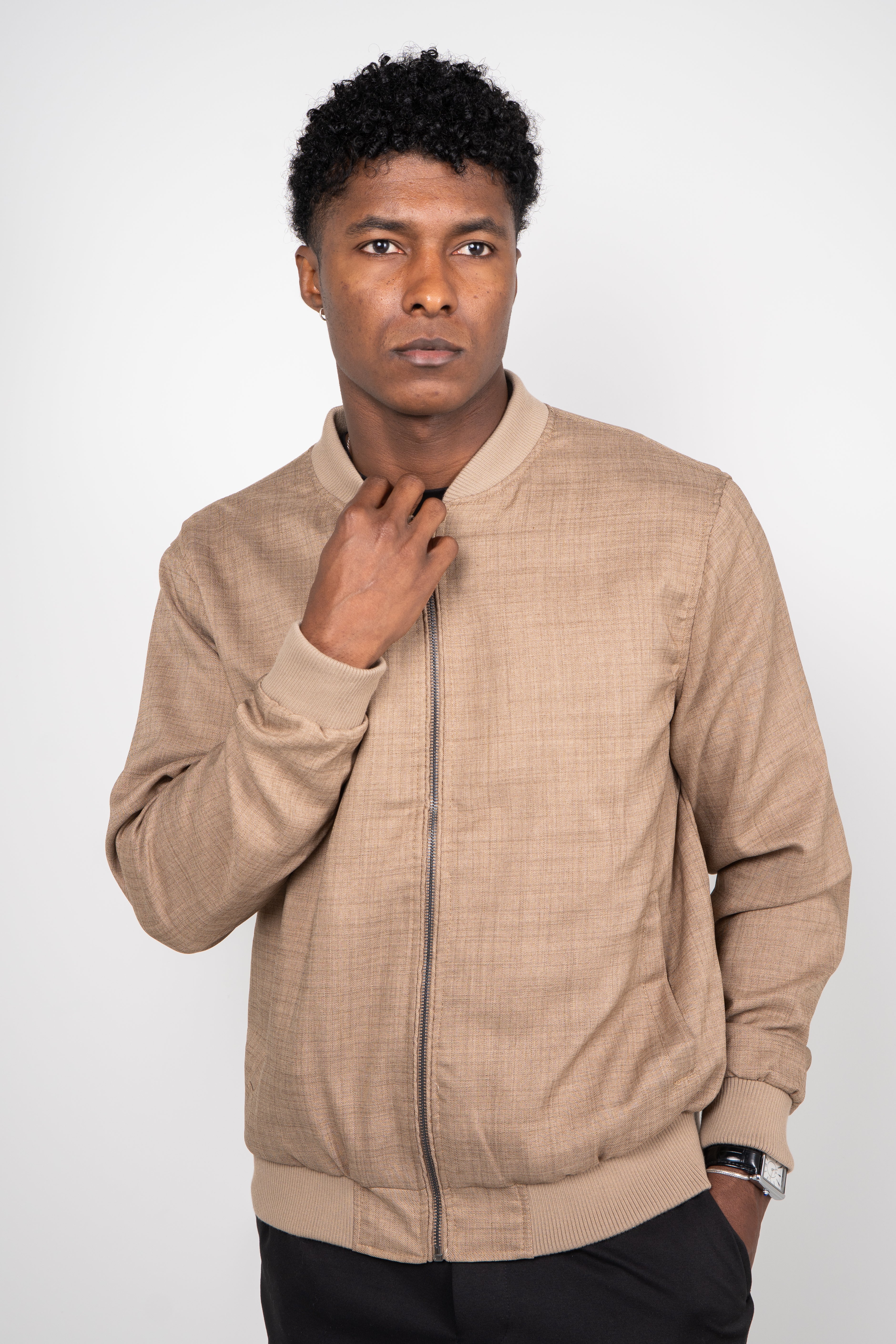 Jaqueta Masculina Bomber Linho