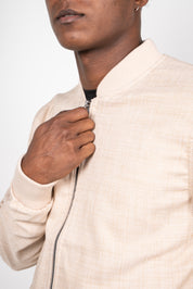Jaqueta Masculina Bomber Linho