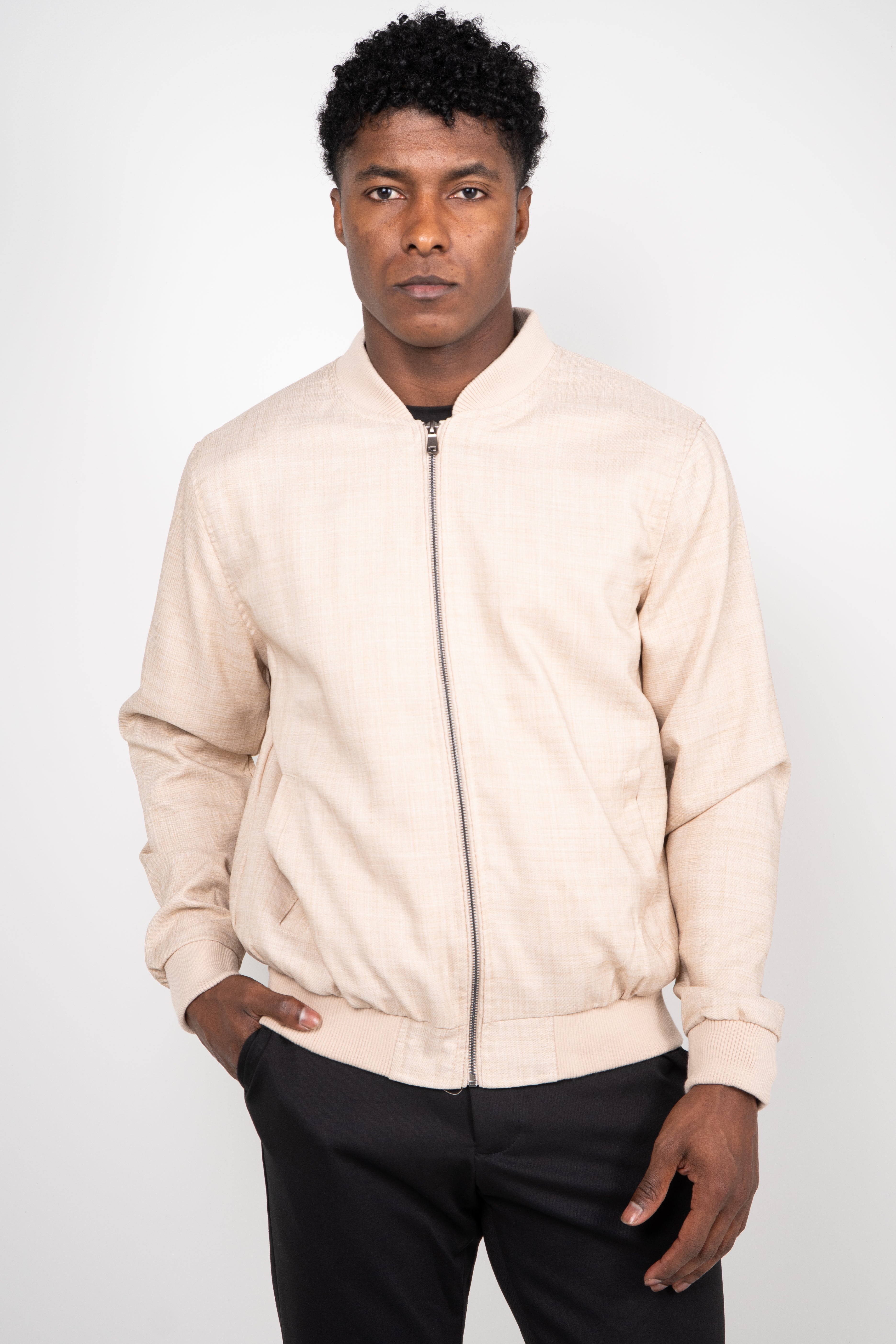 Jaqueta Masculina Bomber Linho