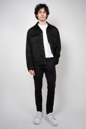 Jaqueta Masculina Suede Botão Forrado