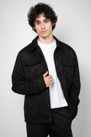 Jaqueta Masculina Suede Botão Forrado