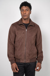 Jaqueta Masculina Zíper Gola Alta Inverno