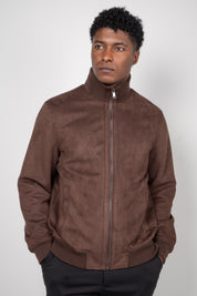 Jaqueta Masculina Zíper Gola Alta Inverno