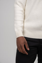 Suéter Tricot Masculino Gola Meio Zíper