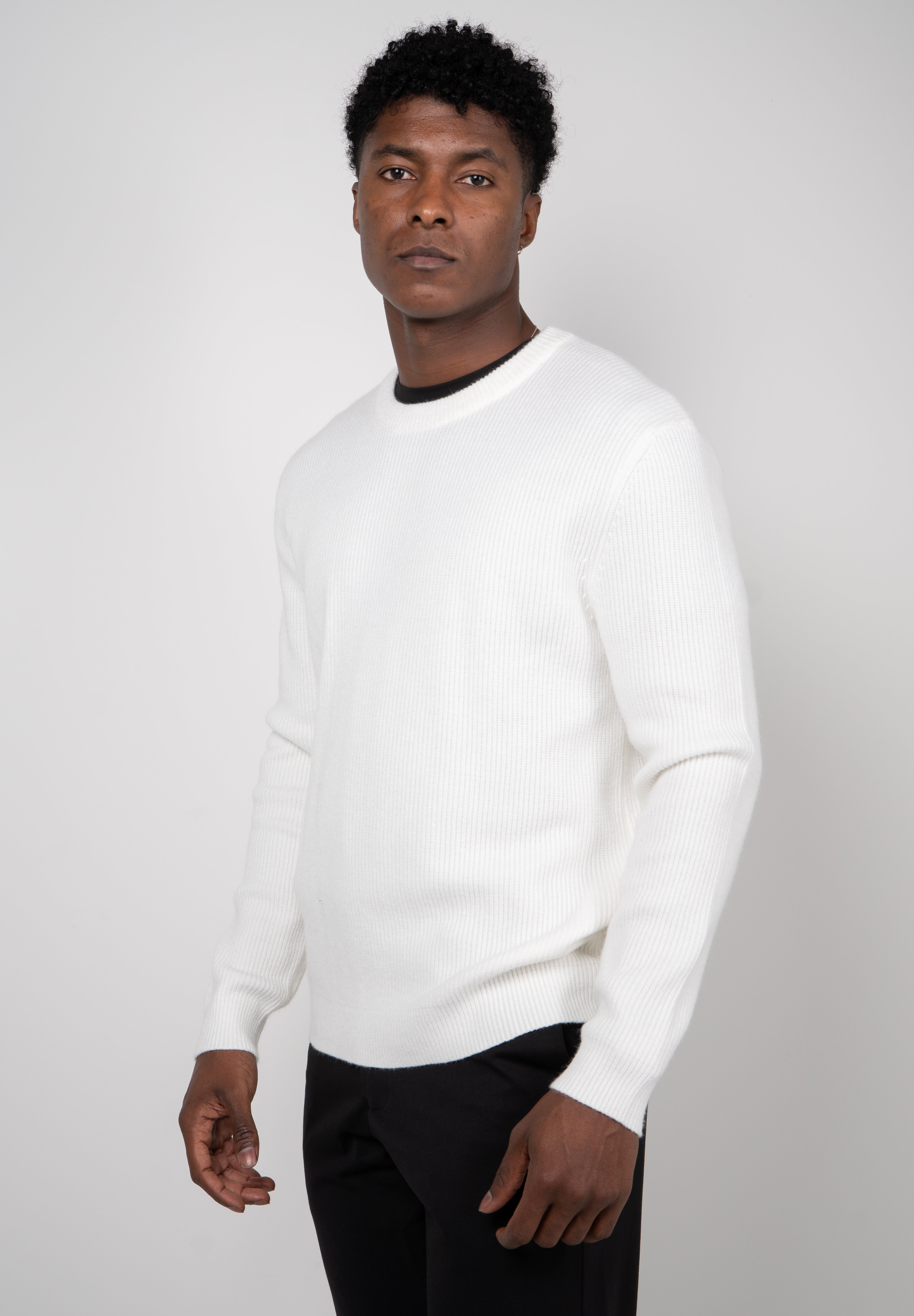 Suéter Tricot Masculino Gola Careca Premium