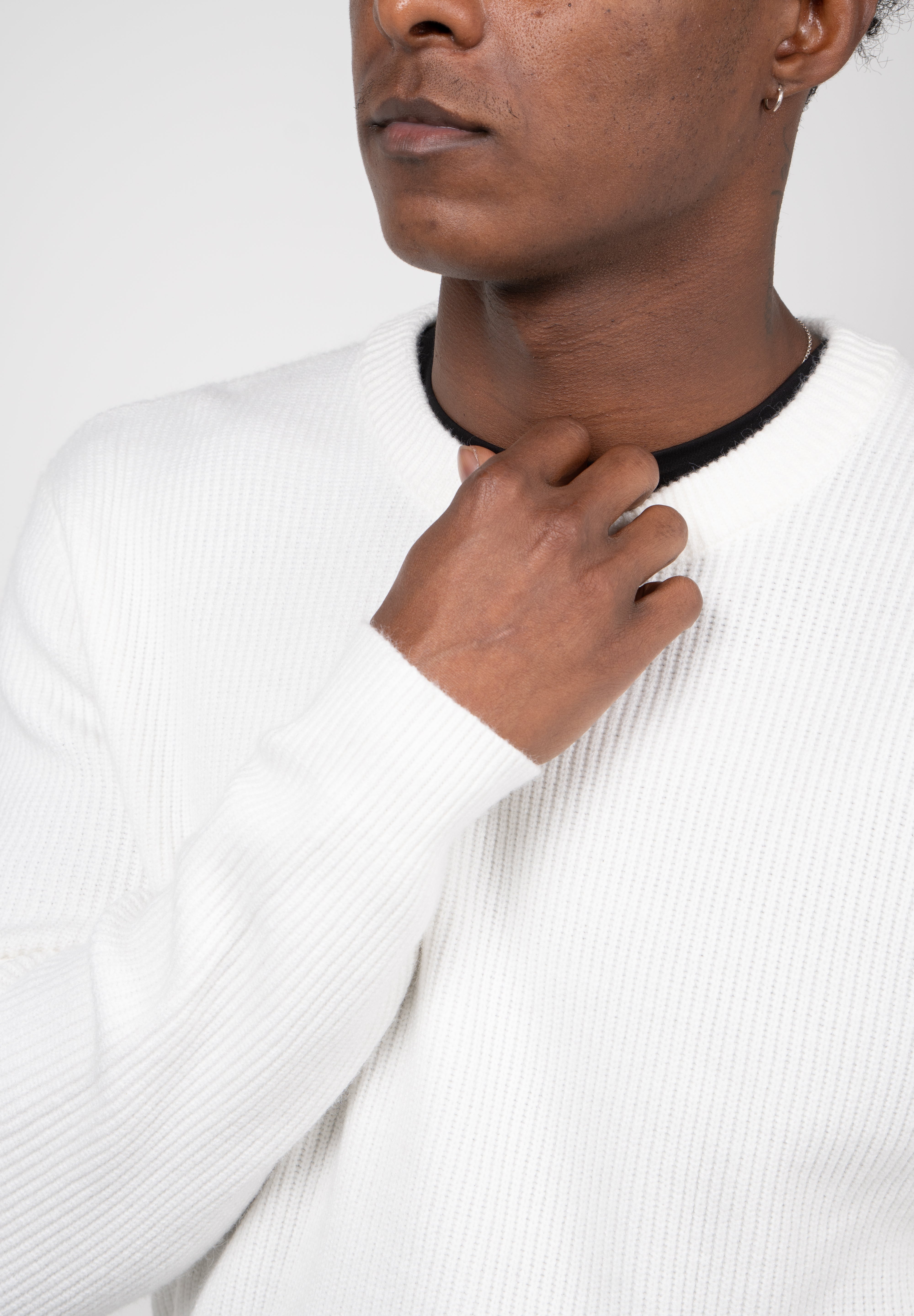 Suéter Tricot Masculino Gola Careca Premium