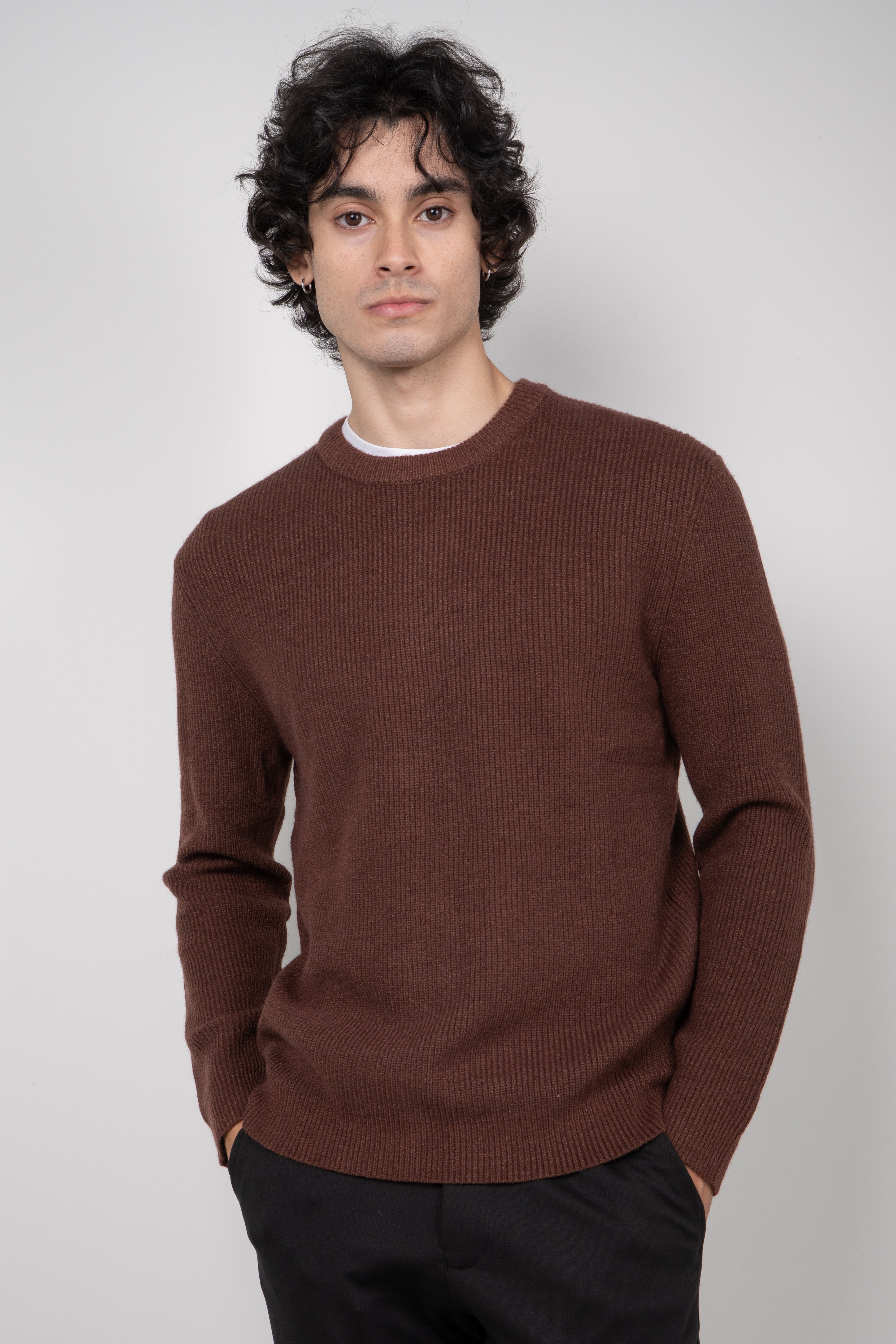 Suéter Tricot Masculino Gola Careca Premium