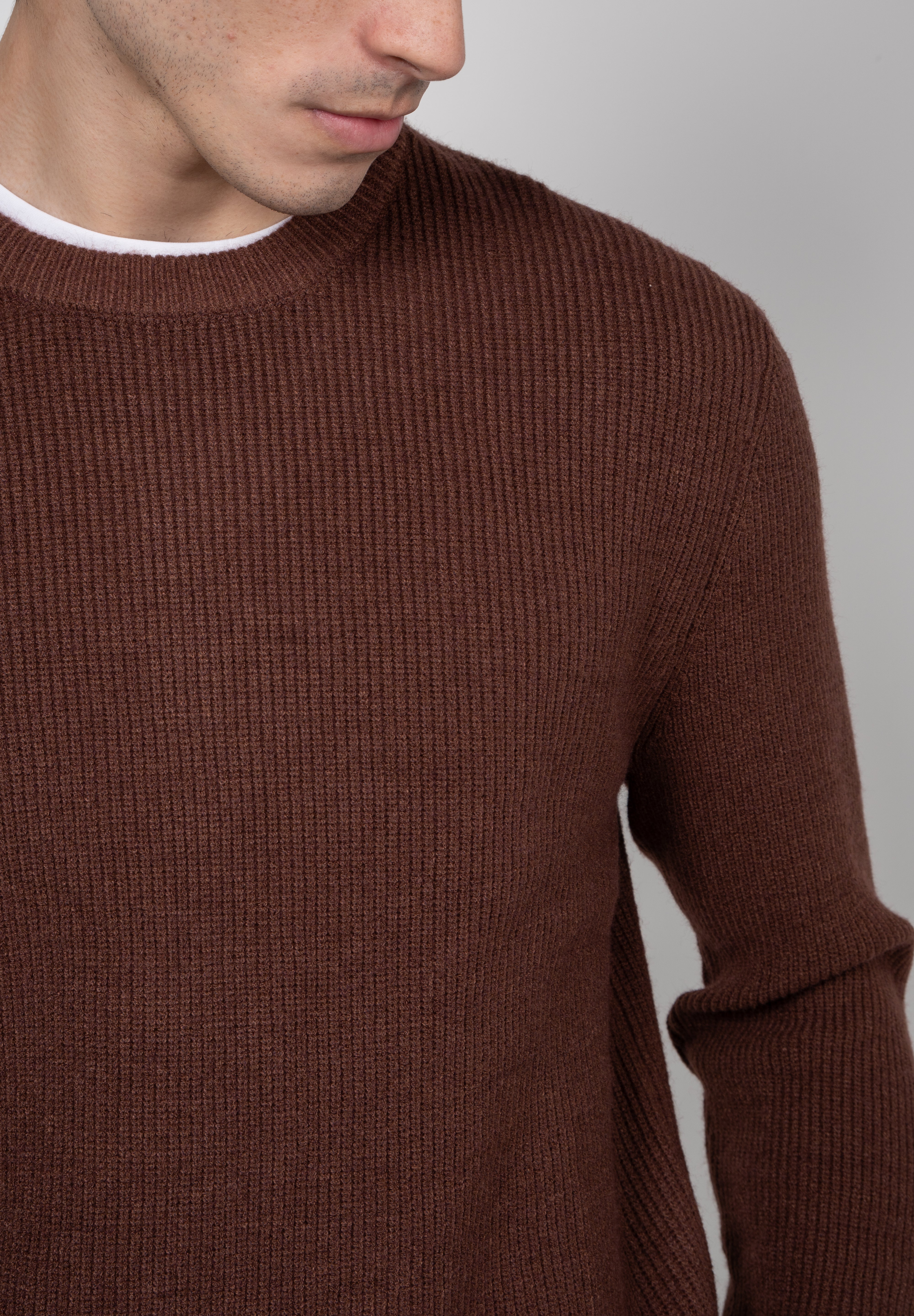 Suéter Tricot Masculino Gola Careca Premium
