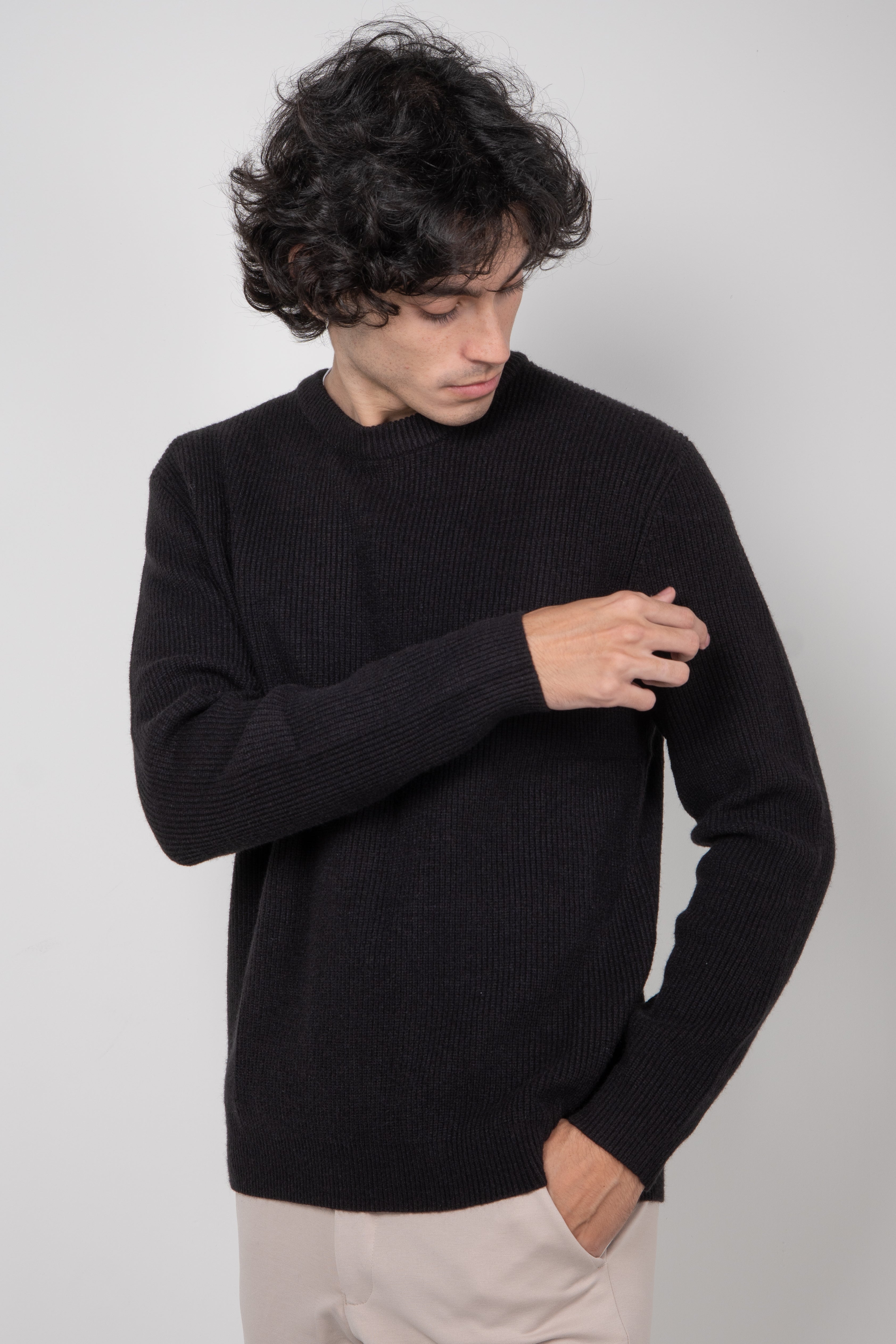 Suéter Tricot Masculino Gola Careca Premium