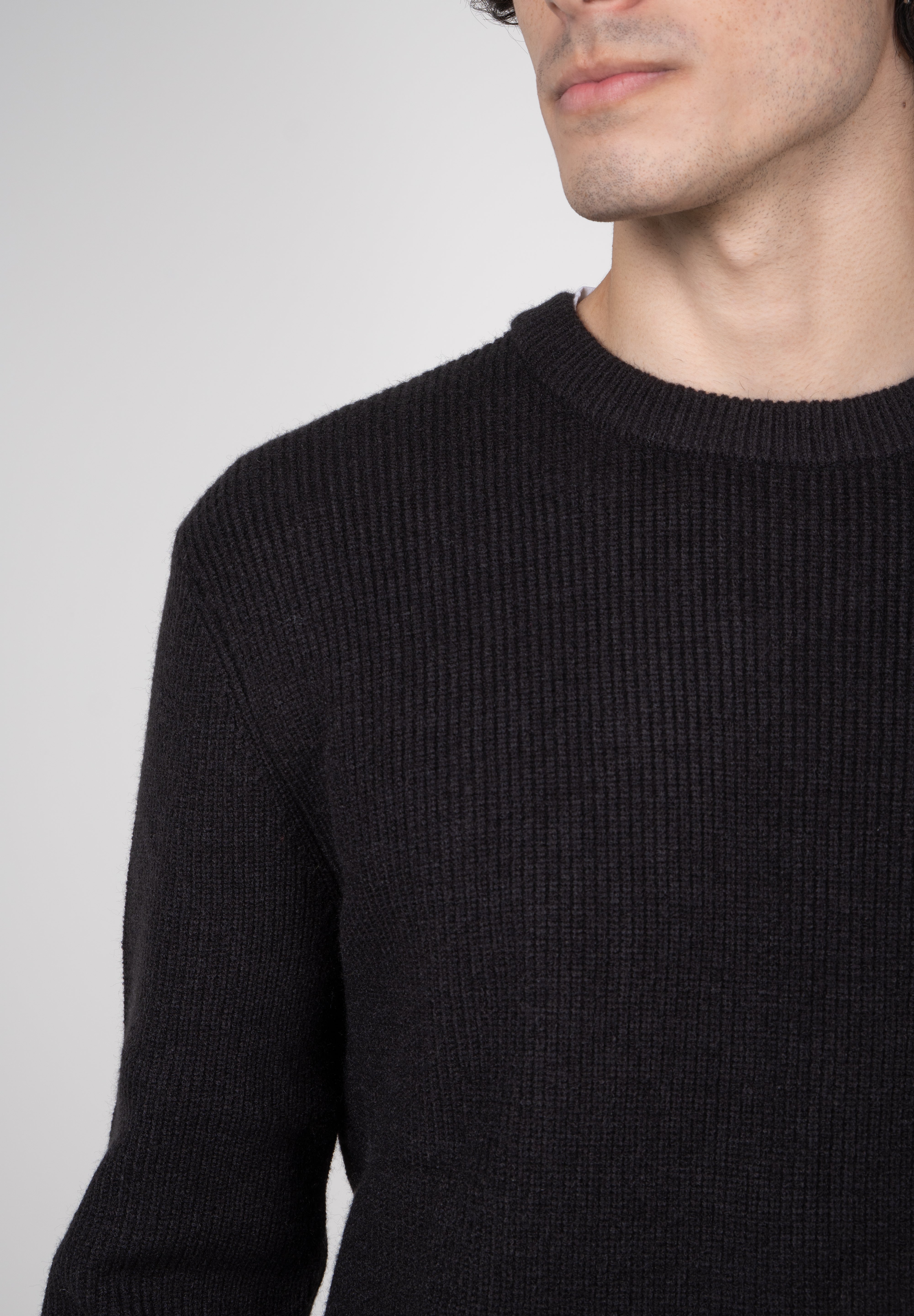 Suéter Tricot Masculino Gola Careca Premium