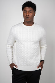 Suéter Tricot Gola Careca Trançado