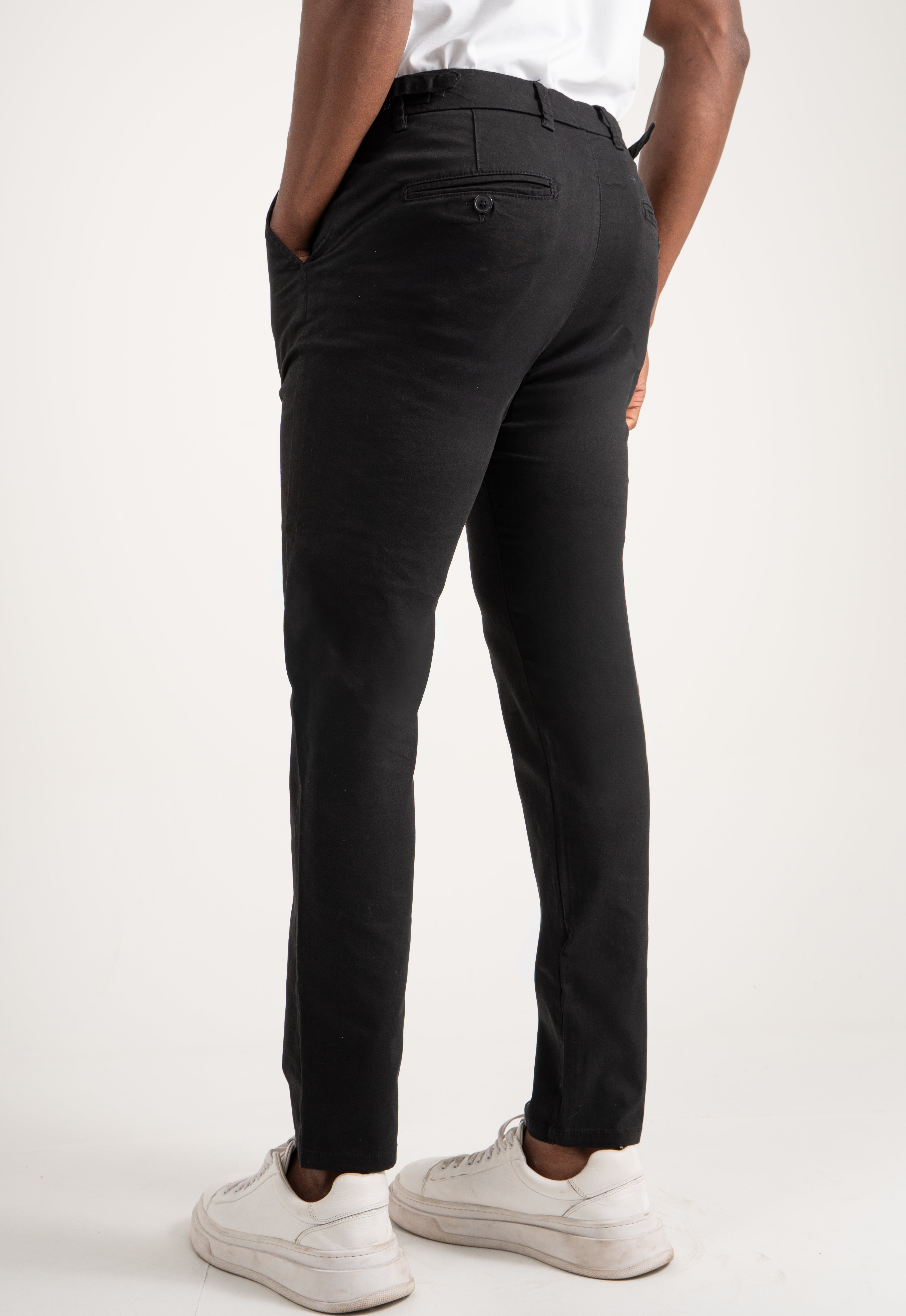 Calça de Alfaiataria Sarja Masculina com Ajuste Lateral