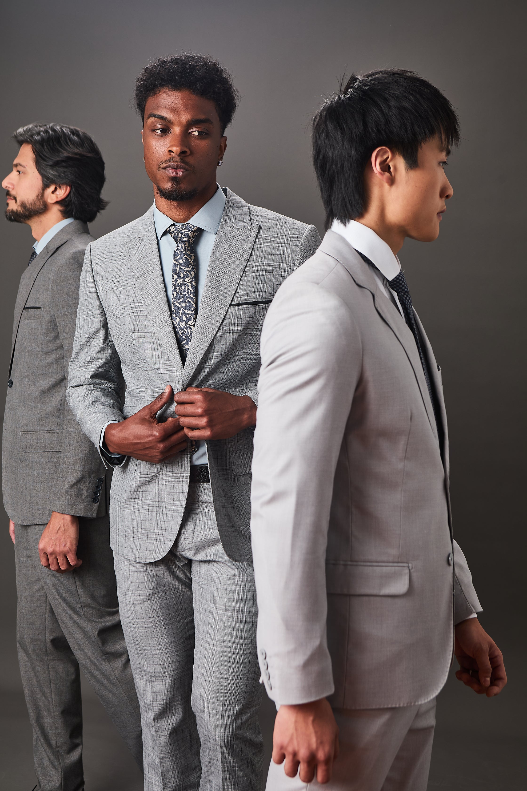 Costume Masculino Lapela de Bico em Poliviscose