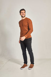 Suéter Tricot Masculino Gola Redonda - Conforto e Estilo