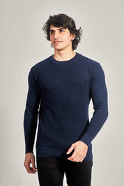 Suéter Tricot Masculino Gola Redonda - Conforto e Estilo