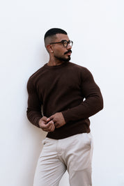 Suéter Tricot Masculino Gola Careca Premium