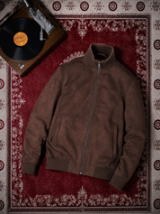 Jaqueta Masculina Zíper Gola Alta Inverno