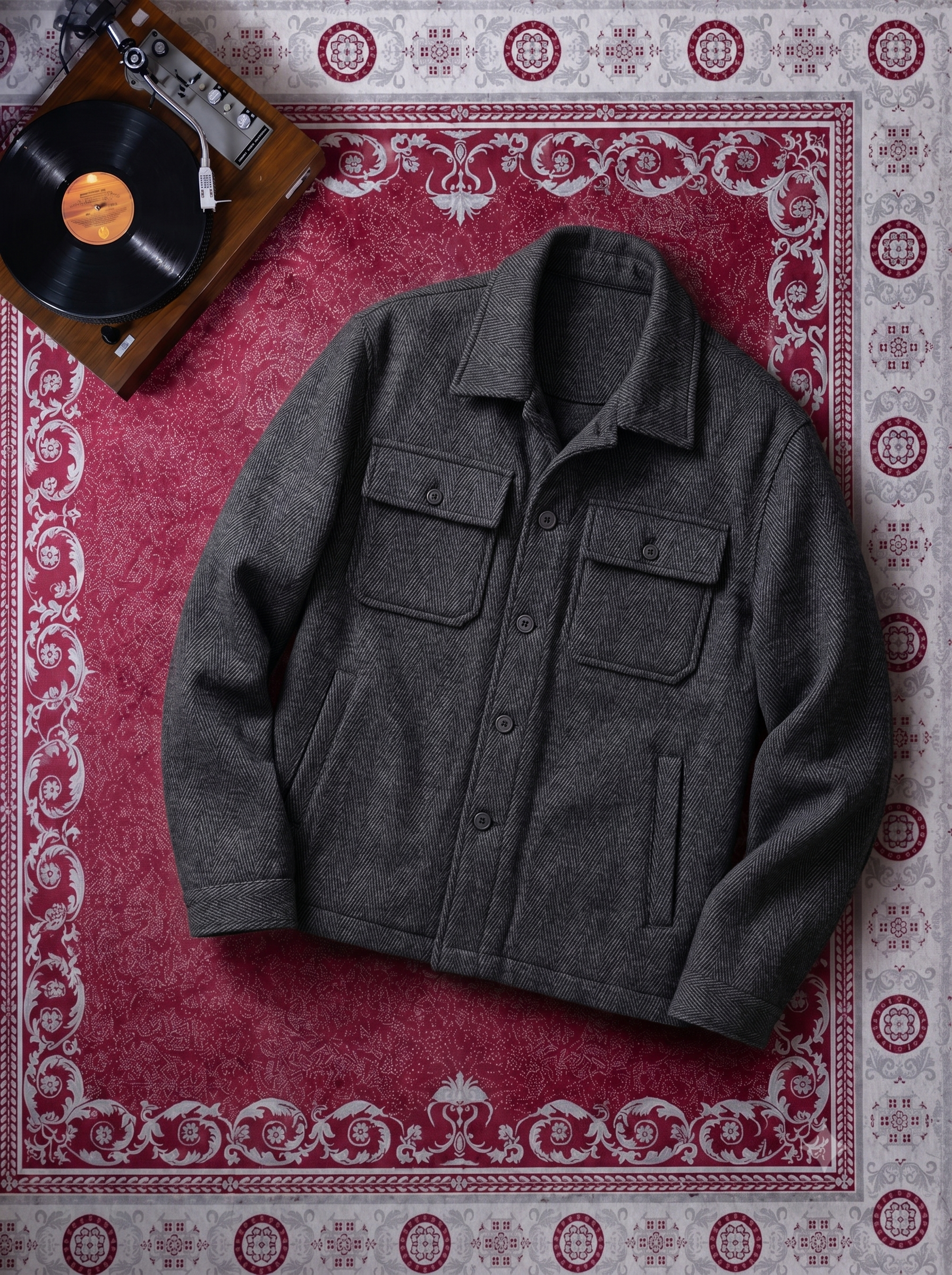 Jaqueta Masculina Tweed Inverno