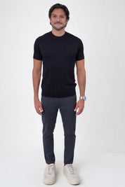 Camiseta Tricot Masculina Slim Básica