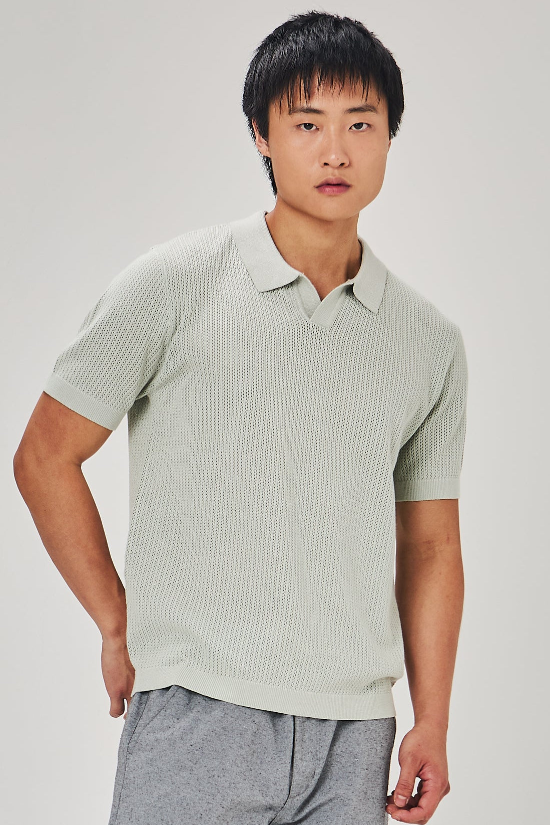 Polo Trictor Gola V Texturizada