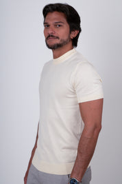 Camiseta Tricot Masculina Slim Básica