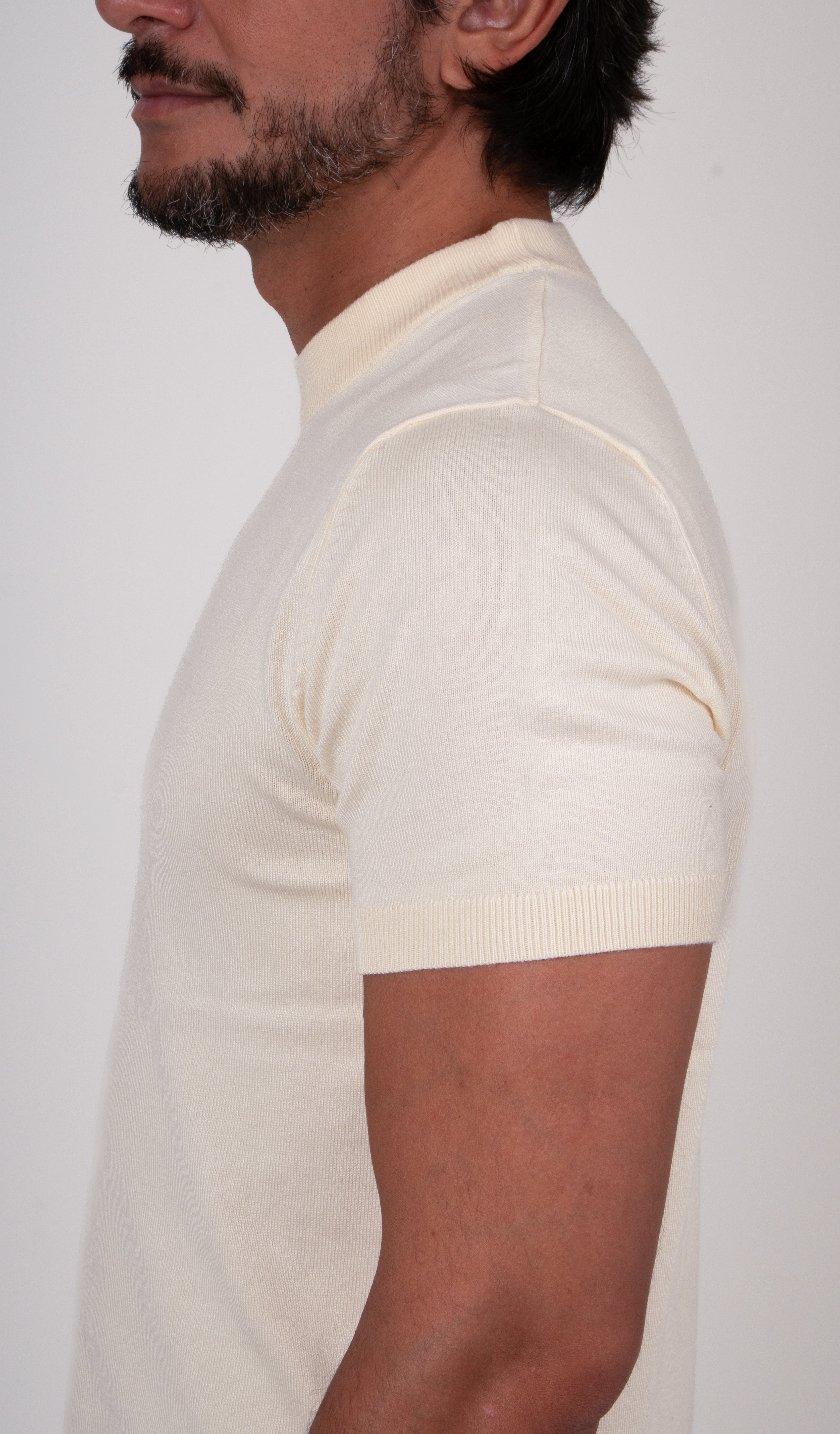 Camiseta Tricot Masculina Slim Básica