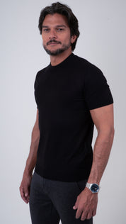 Camiseta Tricot Masculina Slim Básica