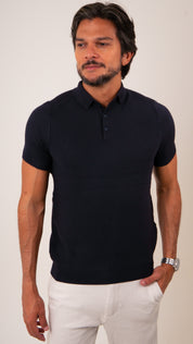 Camisa Polo Masculina Slim Tricot Lisa
