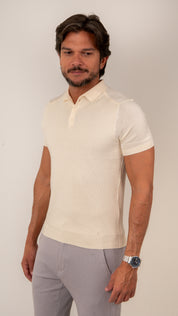 Camisa Polo Masculina Slim Tricot Lisa