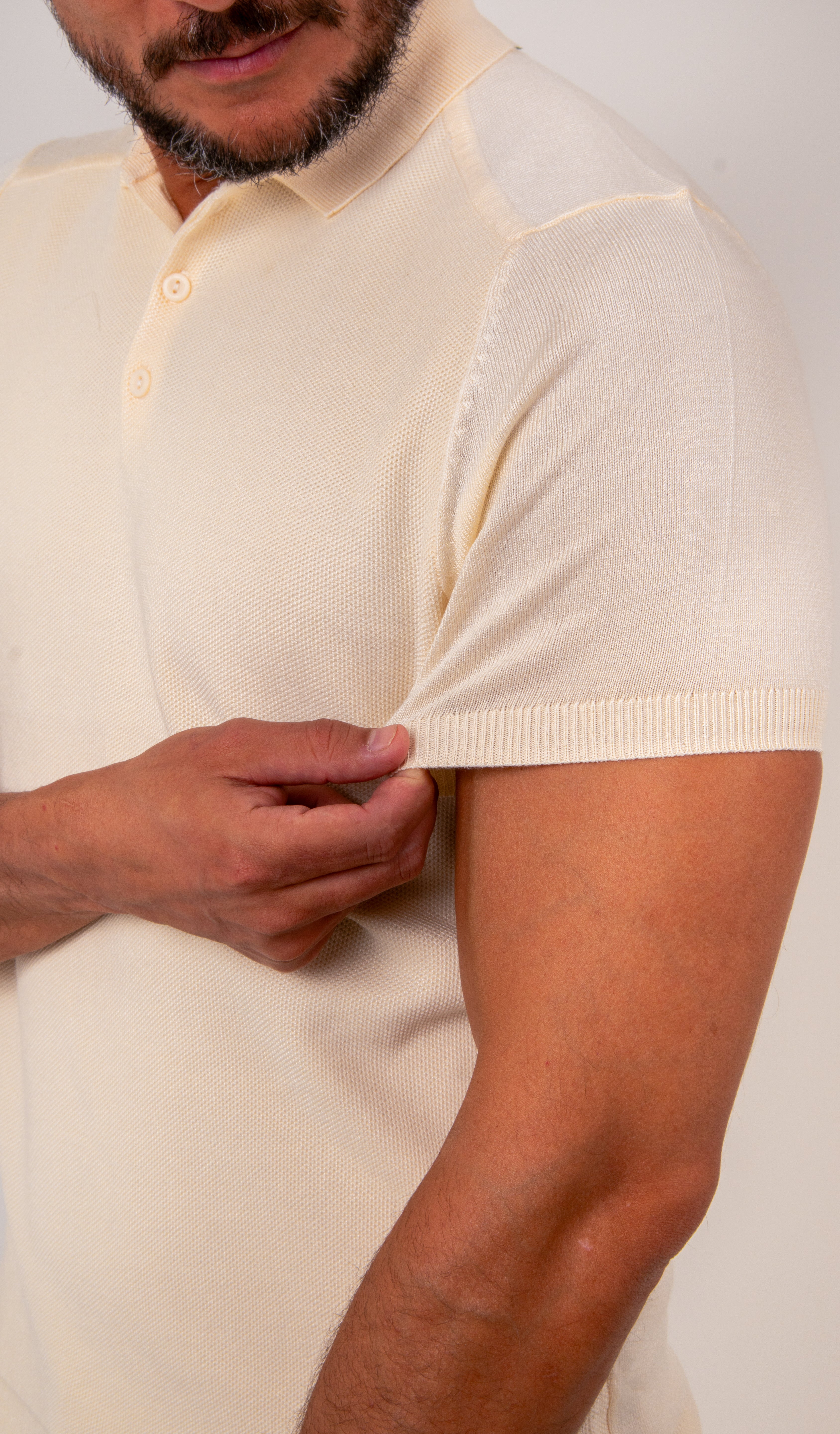 Camisa Polo Masculina Slim Tricot Lisa