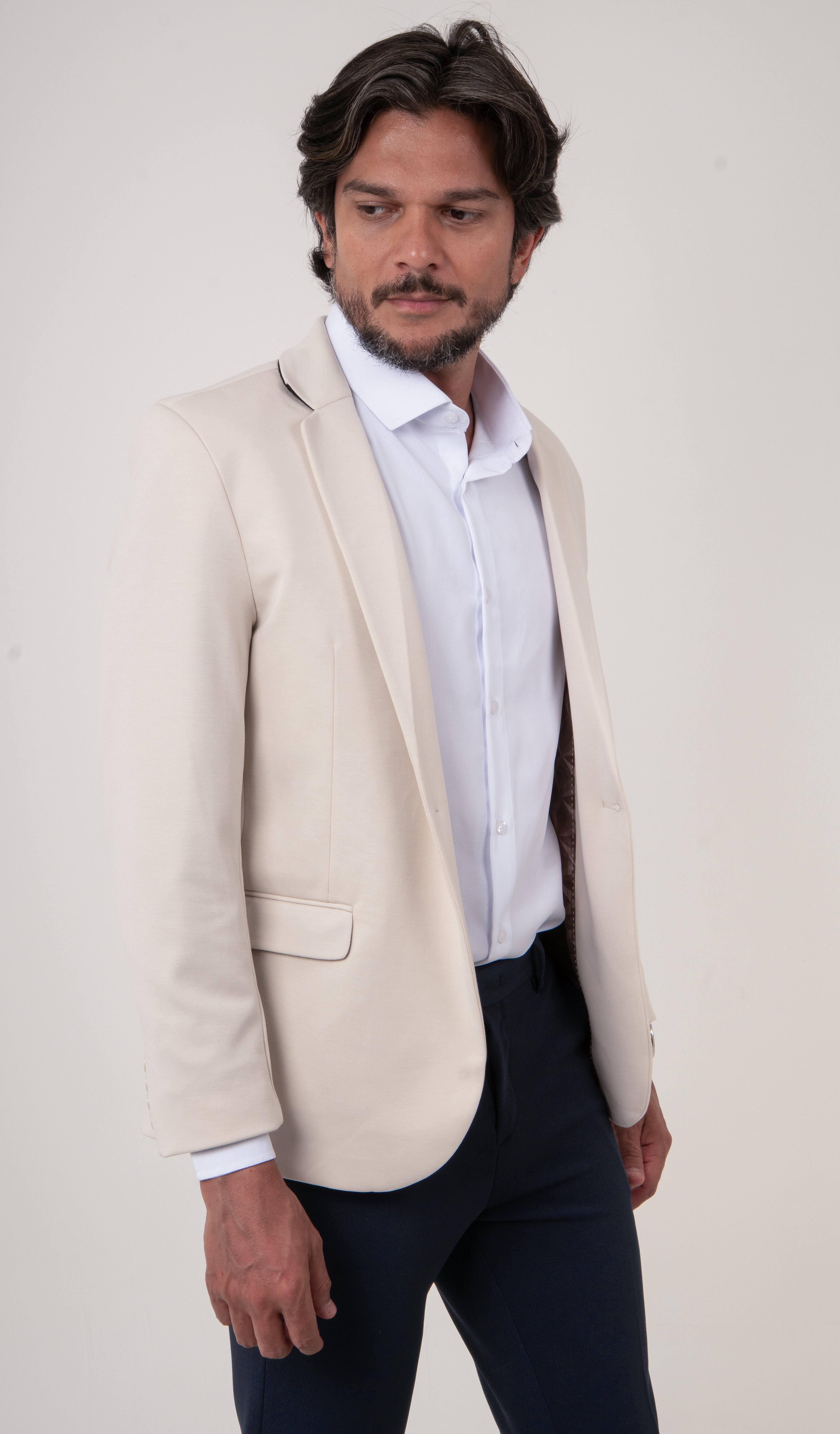 Blazer Masculino Slim Malha Confort