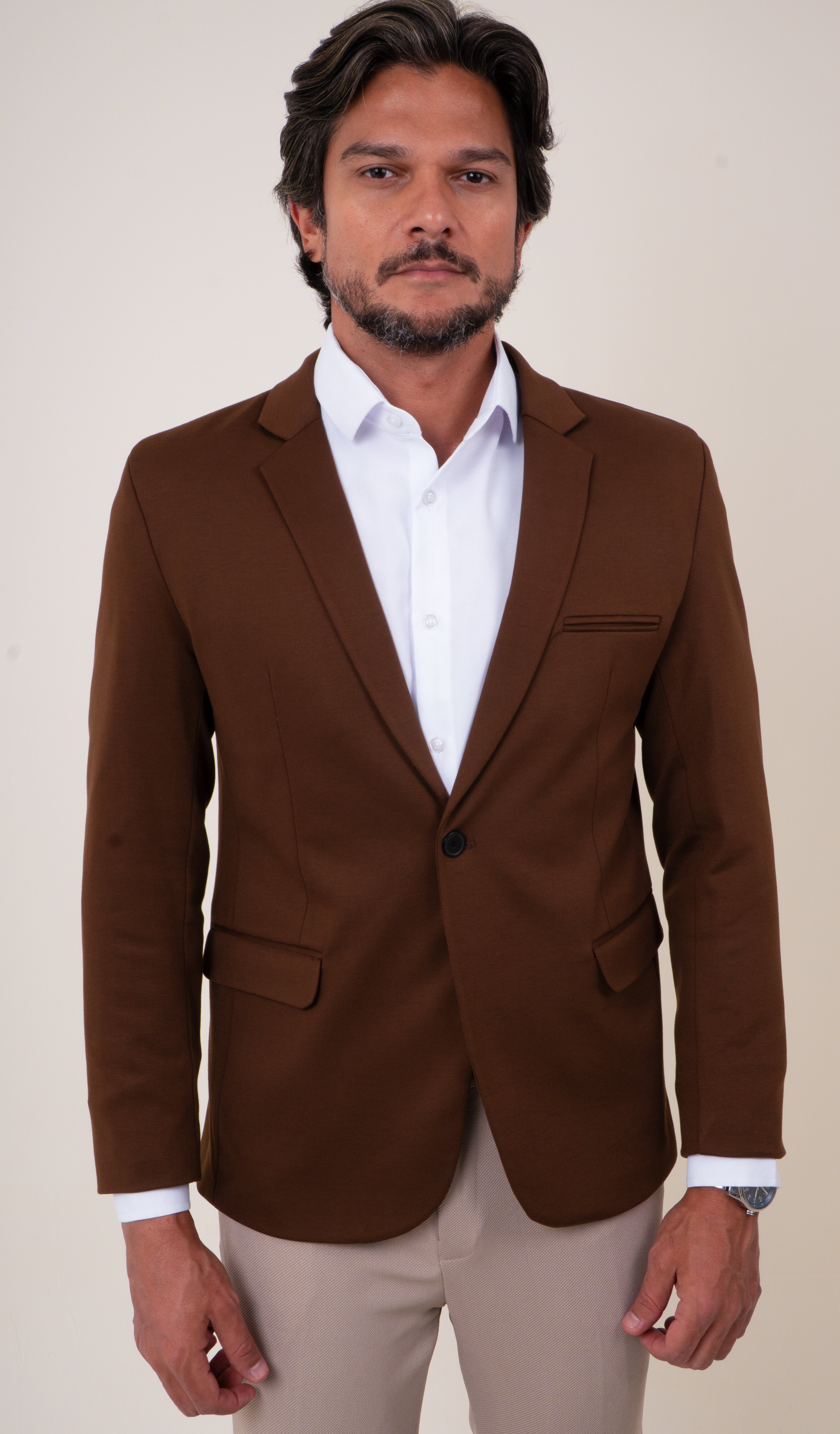 Blazer Masculino Slim Malha Confort