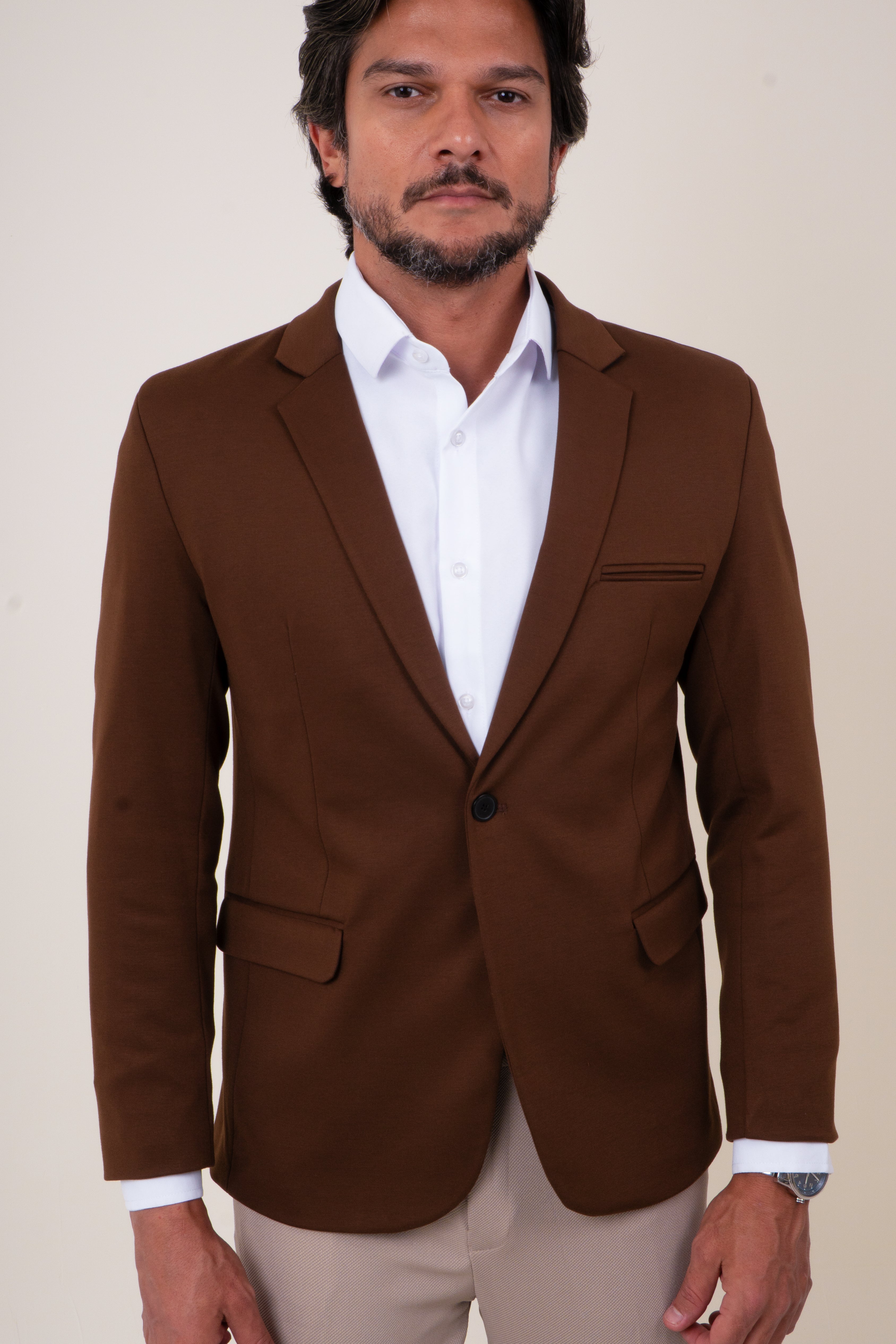 Blazer Masculino Slim Malha Confort
