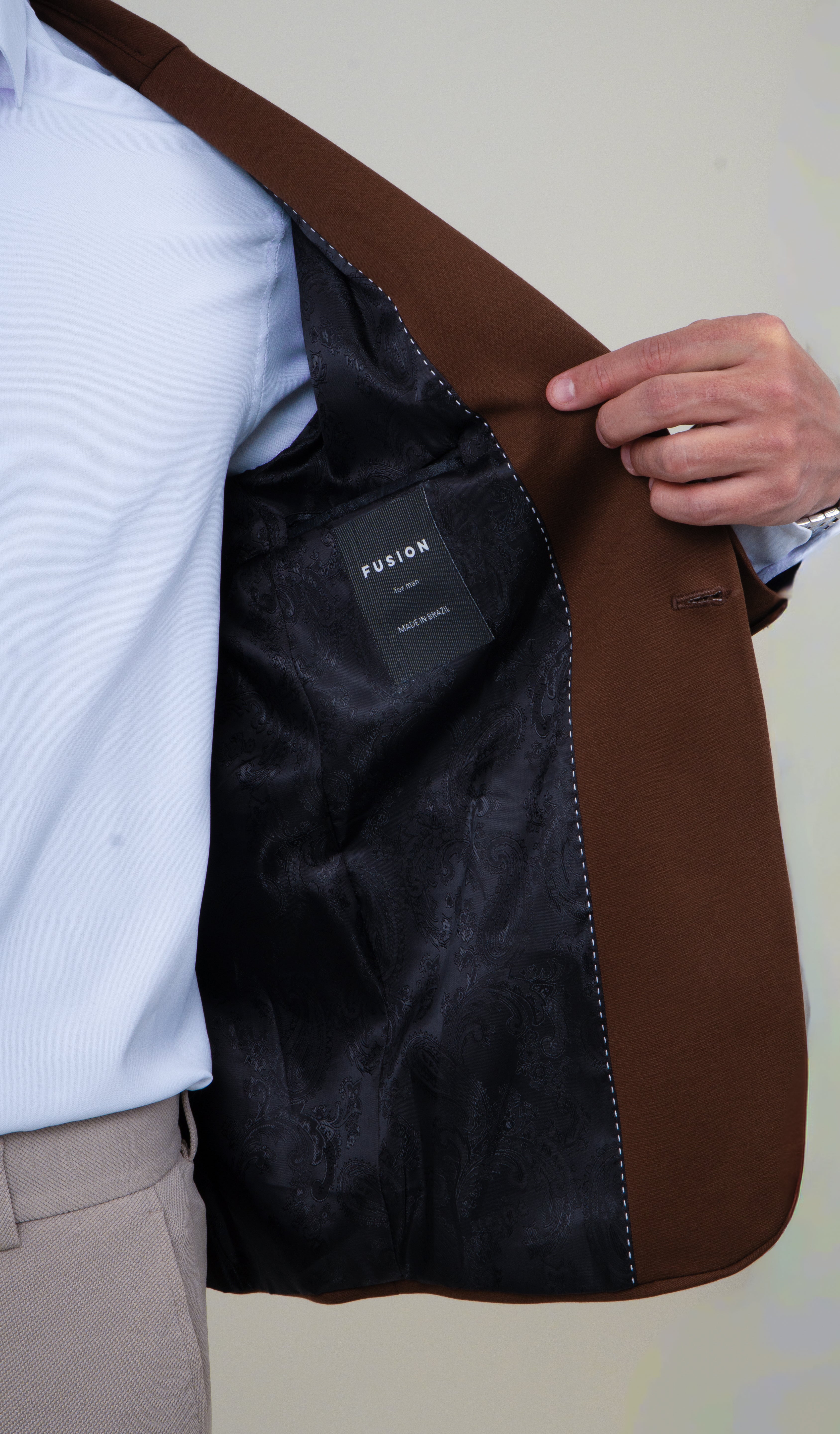 Blazer Masculino Slim Malha Confort