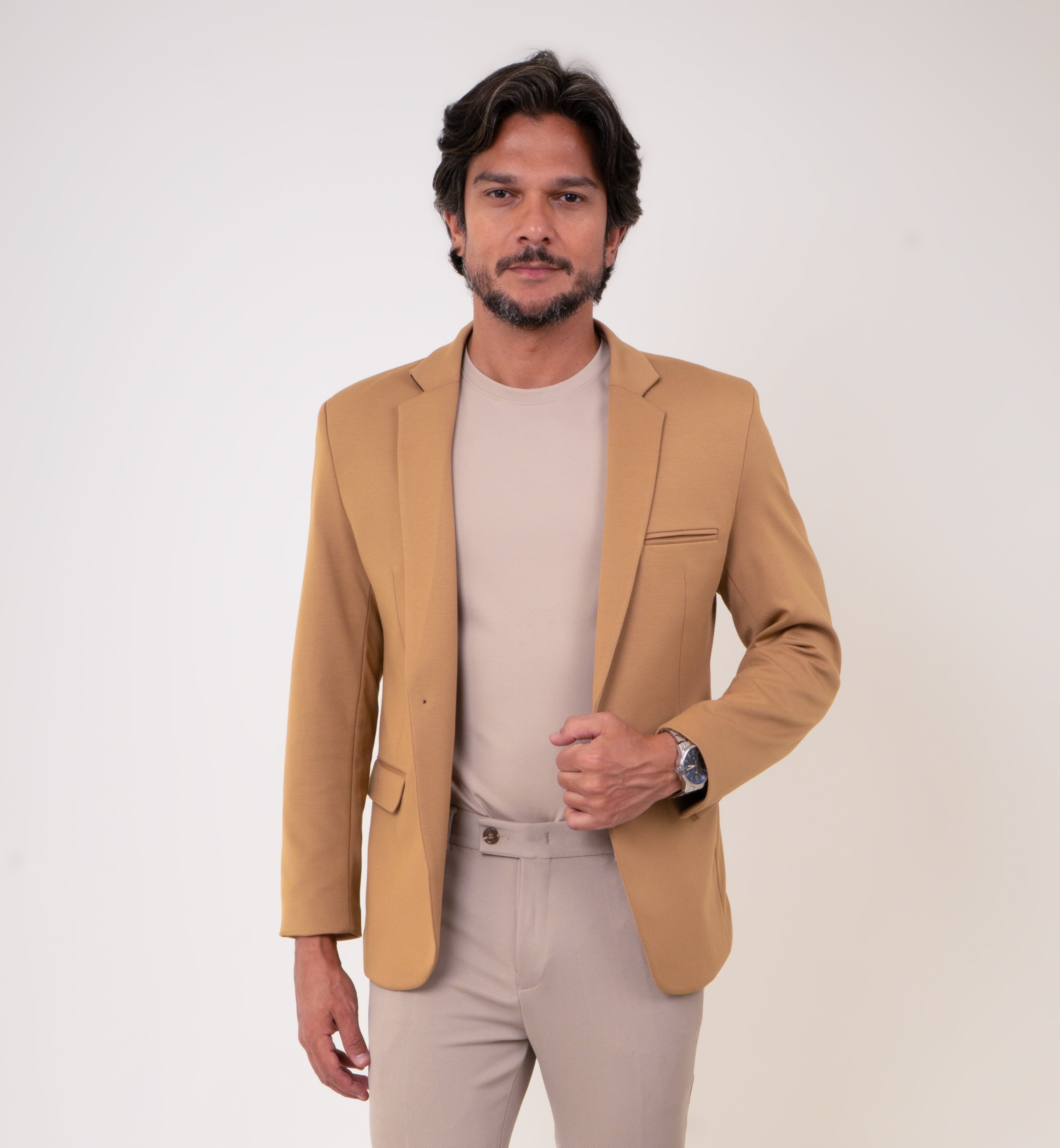 Blazer Masculino Slim Malha Confort
