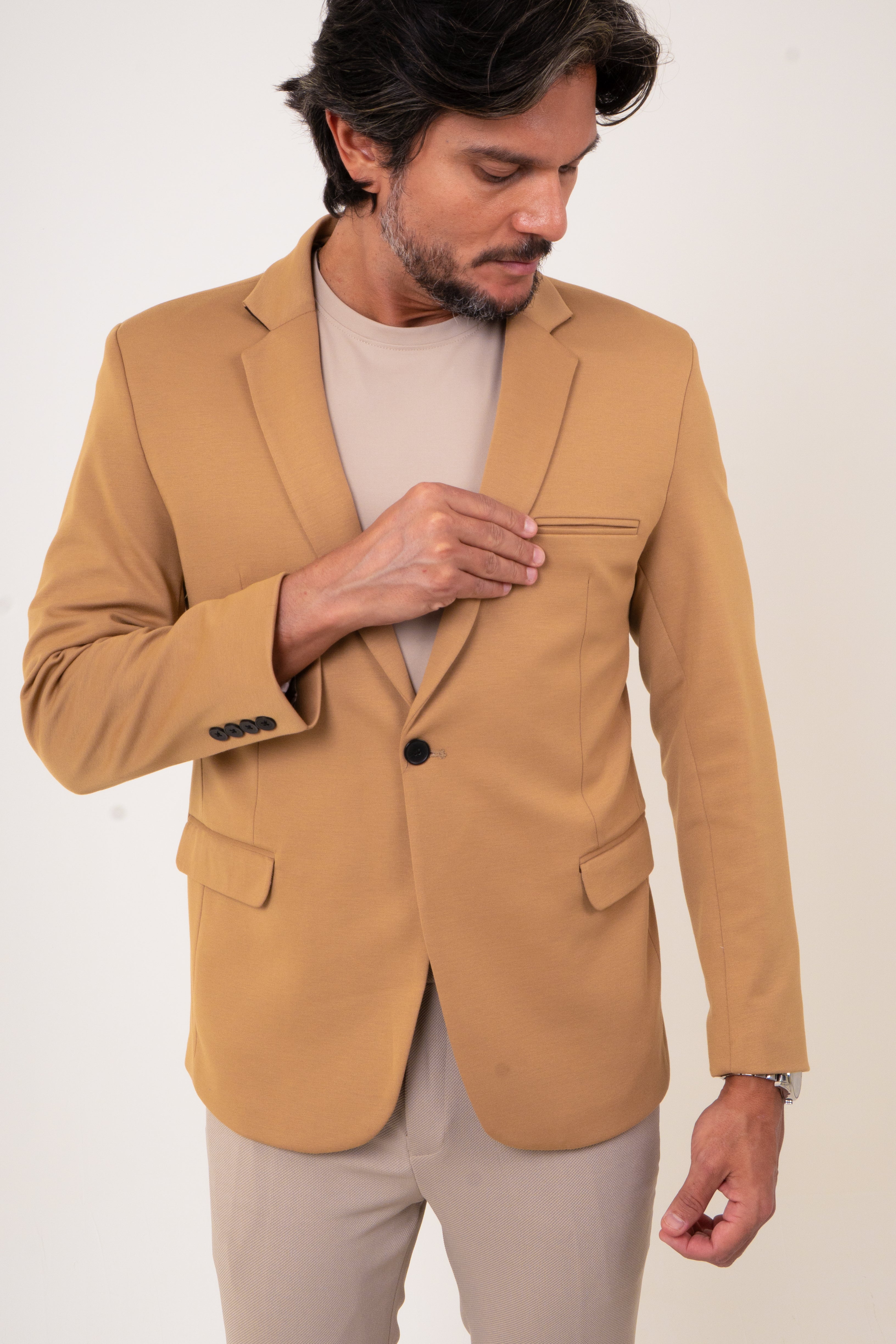 Blazer Masculino Slim Malha Confort