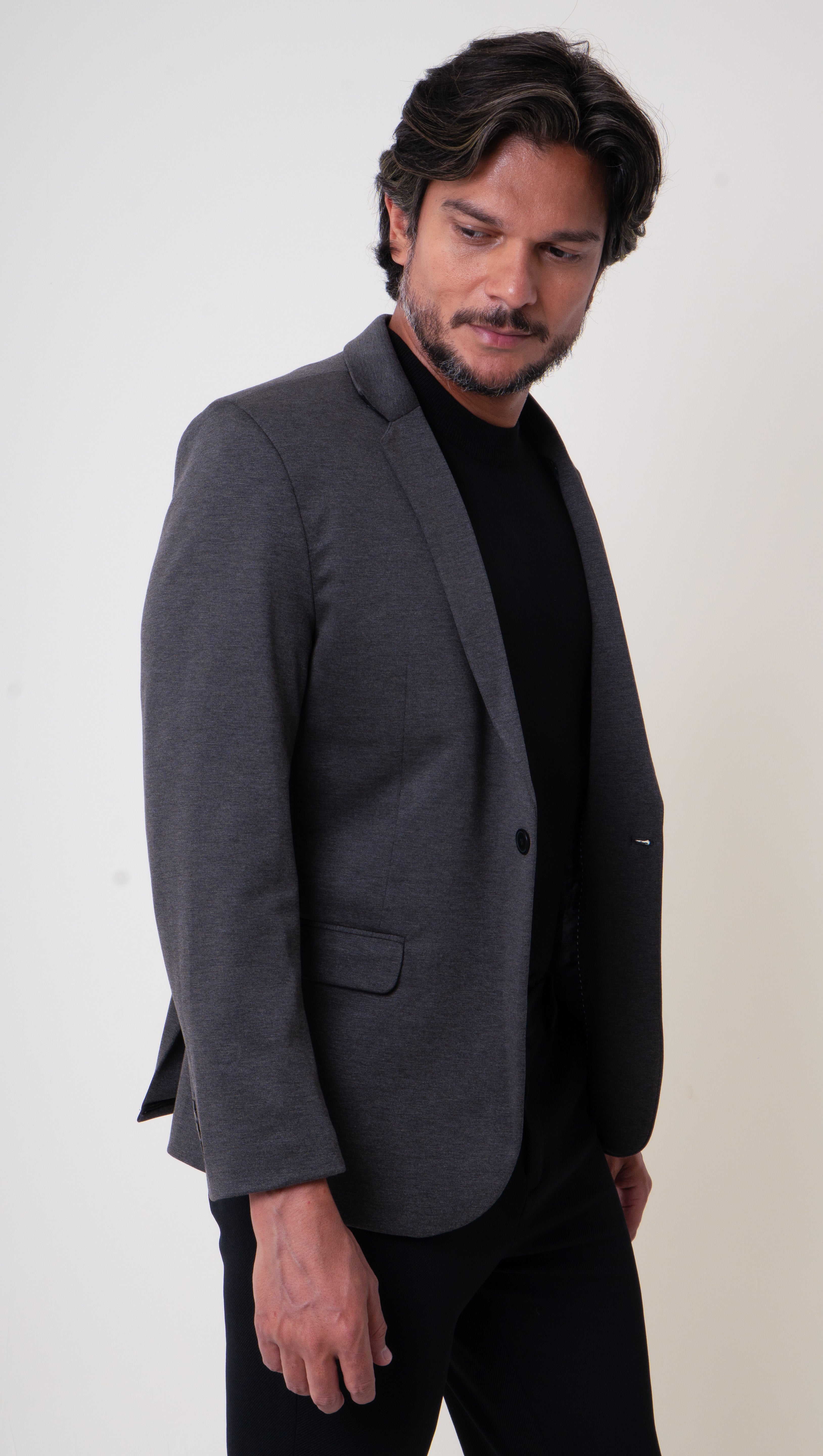 Blazer Masculino Slim Malha Confort