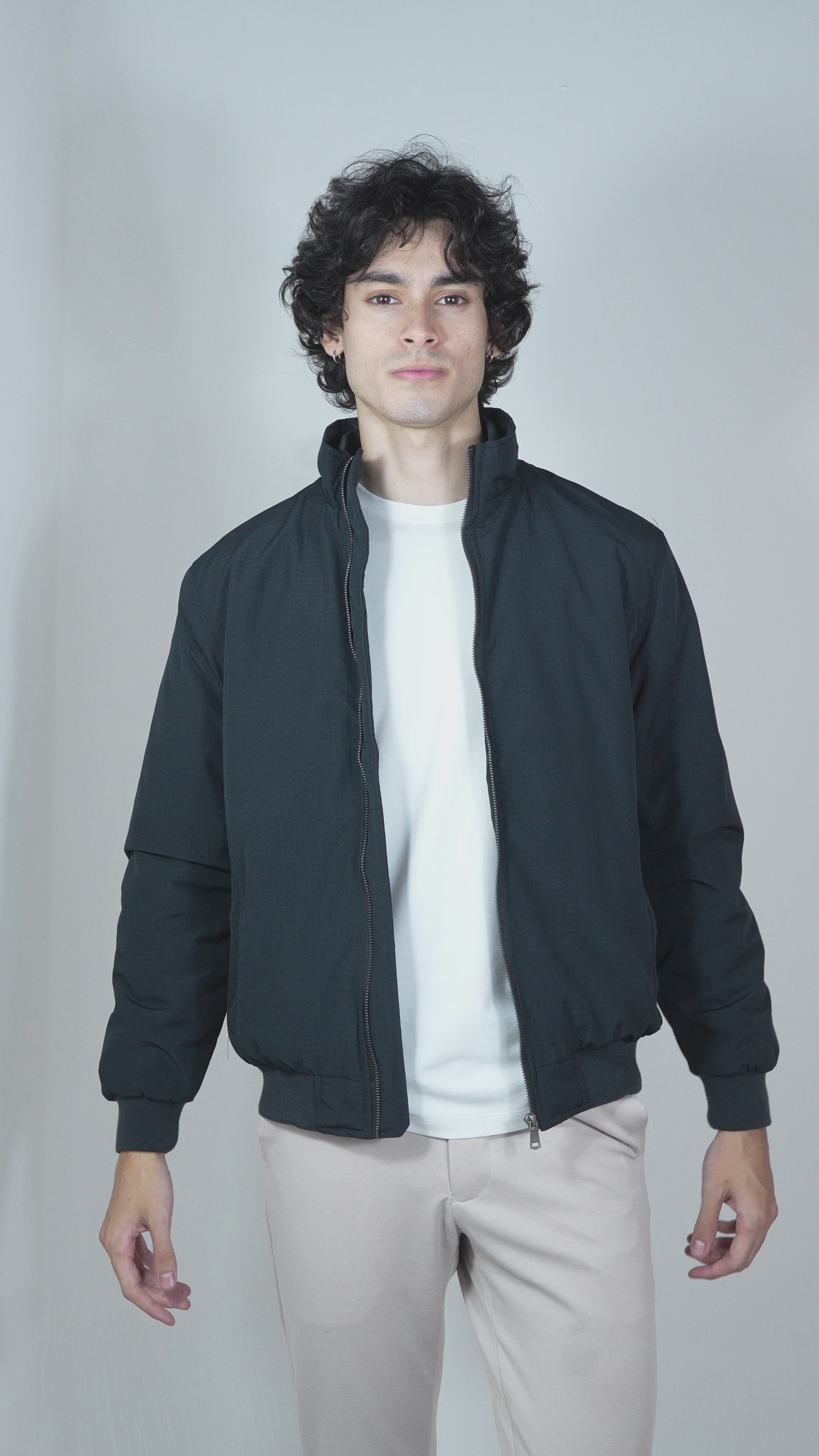 Jaqueta Masculina Zíper Nylon